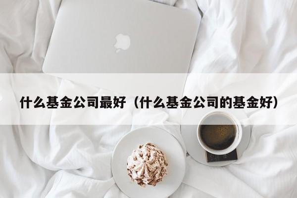 什么基金公司最好（什么基金公司的基金好）