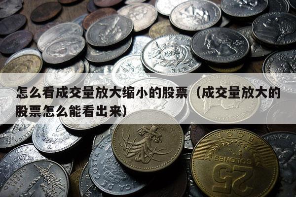 怎么看成交量放大缩小的股票（成交量放大的股票怎么能看出来）