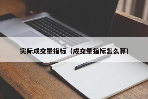 实际成交量指标（成交量指标怎么算）