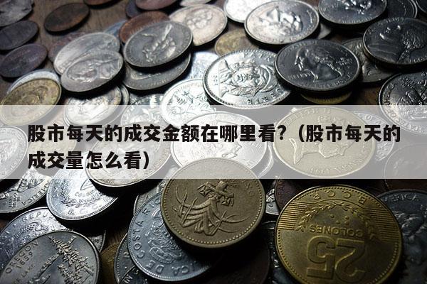 股市每天的成交金额在哪里看?（股市每天的成交量怎么看）