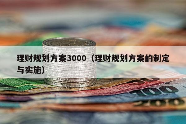 理财规划方案3000（理财规划方案的制定与实施）