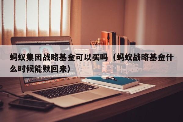 蚂蚁集团战略基金可以买吗（蚂蚁战略基金什么时候能赎回来）