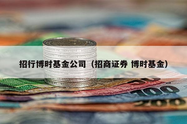 招行博时基金公司（招商证券 博时基金）