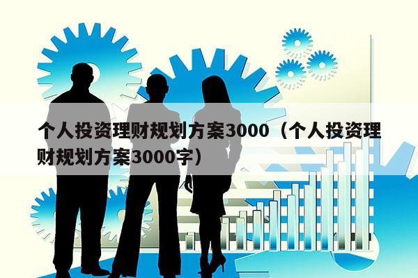 个人投资理财规划方案3000（个人投资理财规划方案3000字）