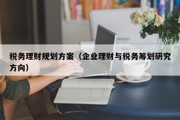 税务理财规划方案（企业理财与税务筹划研究方向）