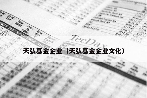 天弘基金企业（天弘基金企业文化）