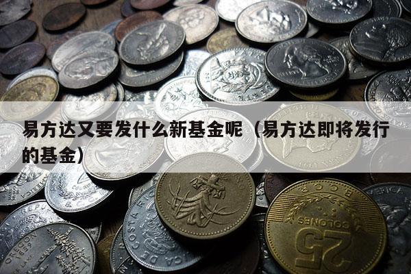 易方达又要发什么新基金呢（易方达即将发行的基金）