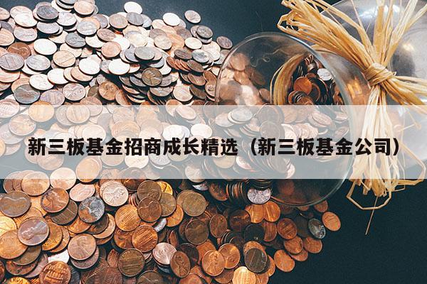 新三板基金招商成长精选（新三板基金公司）