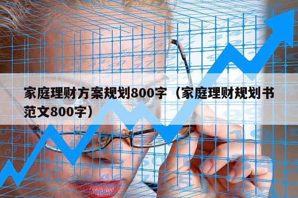 家庭理财方案规划800字（家庭理财规划书范文800字）