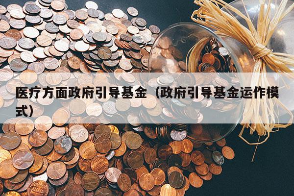 医疗方面政府引导基金（政府引导基金运作模式）