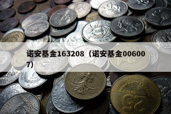 诺安基金163208（诺安基金006007）