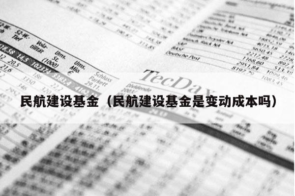 民航建设基金（民航建设基金是变动成本吗）