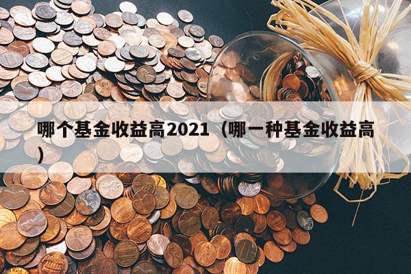 哪个基金收益高2021（哪一种基金收益高）