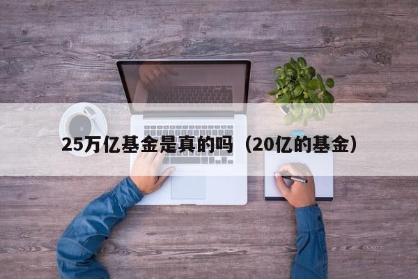 25万亿基金是真的吗（20亿的基金）