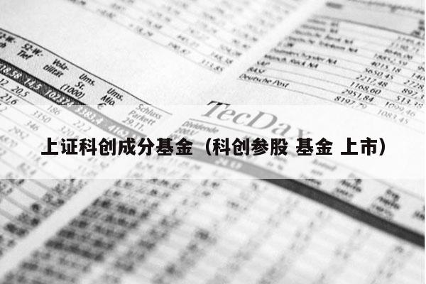 上证科创成分基金（科创参股 基金 上市）