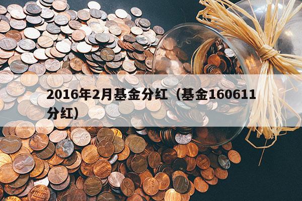 2016年2月基金分红（基金160611分红）