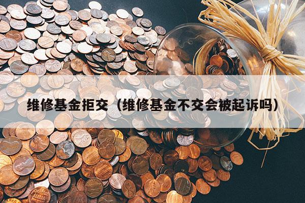 维修基金拒交（维修基金不交会被起诉吗）