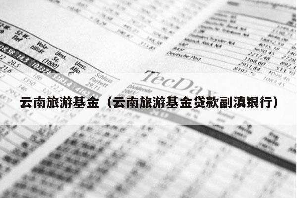 云南旅游基金（云南旅游基金贷款副滇银行）