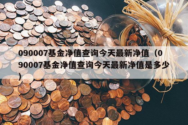 090007基金净值查询今天最新净值（090007基金净值查询今天最新净值是多少）