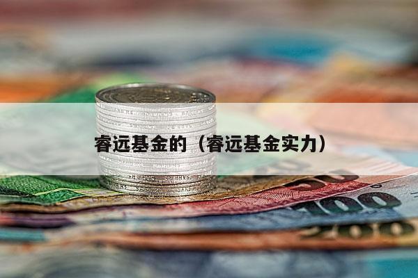 睿远基金的（睿远基金实力）