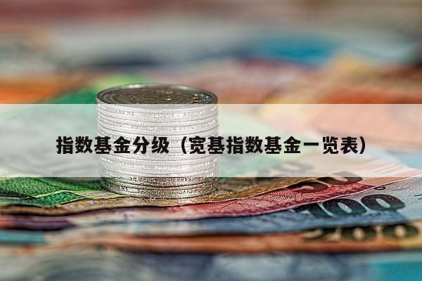 指数基金分级（宽基指数基金一览表）