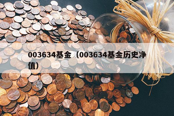 003634基金（003634基金历史净值）