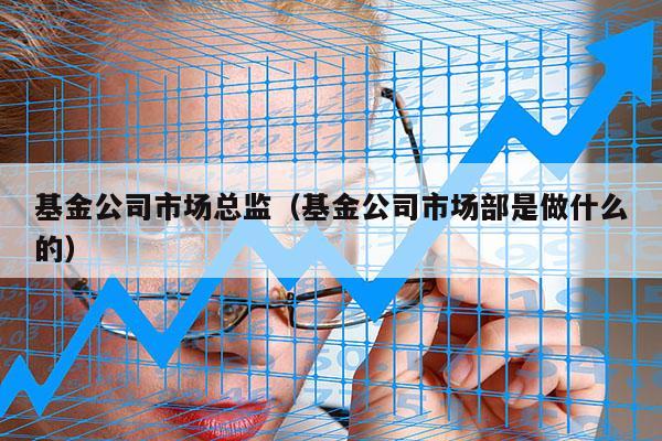 基金公司市场总监（基金公司市场部是做什么的）