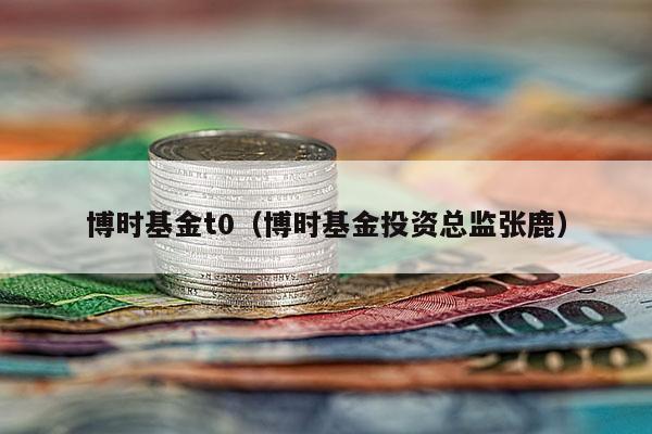 博时基金t0（博时基金投资总监张鹿）