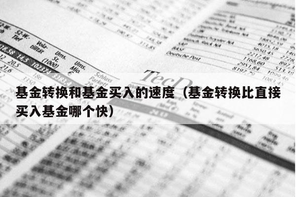 基金转换和基金买入的速度（基金转换比直接买入基金哪个快）