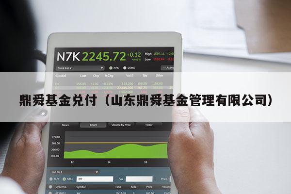 鼎舜基金兑付（山东鼎舜基金管理有限公司）