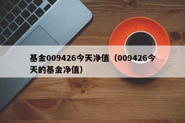 基金009426今天净值（009426今天的基金净值）