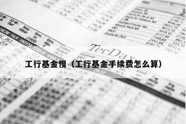 工行基金慢（工行基金手续费怎么算）