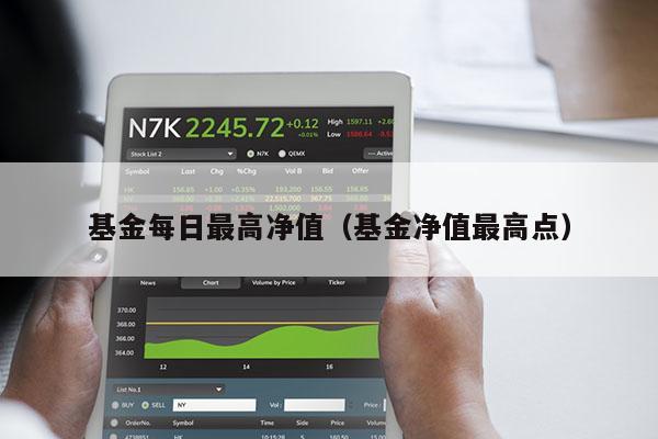 基金每日最高净值（基金净值最高点）