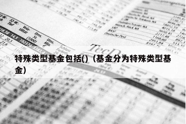 特殊类型基金包括()（基金分为特殊类型基金）