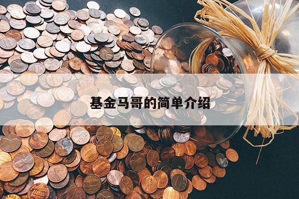 基金马哥的简单介绍