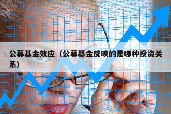 公募基金效应（公募基金反映的是哪种投资关系）