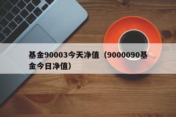 基金90003今天净值（9000090基金今日净值）