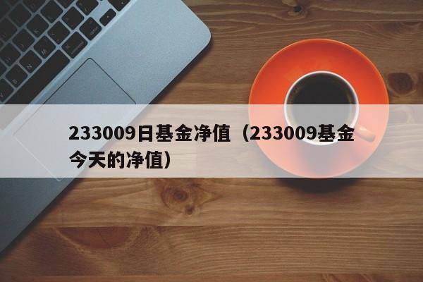 233009日基金净值（233009基金今天的净值）