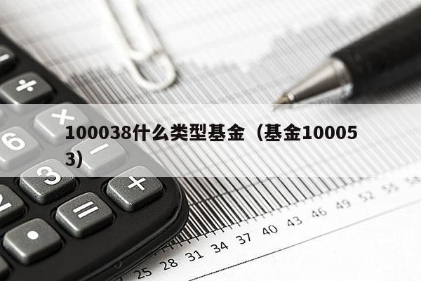 100038什么类型基金（基金100053）