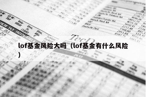 lof基金风险大吗（lof基金有什么风险）