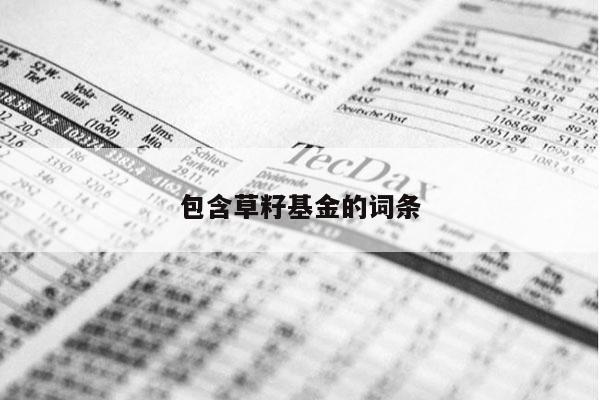 包含草籽基金的词条