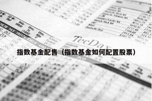 指数基金配售（指数基金如何配置股票）