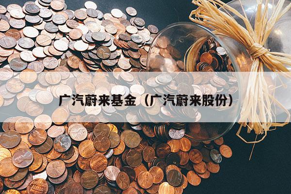广汽蔚来基金（广汽蔚来股份）