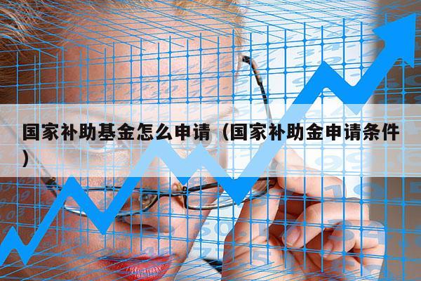 国家补助基金怎么申请（国家补助金申请条件）