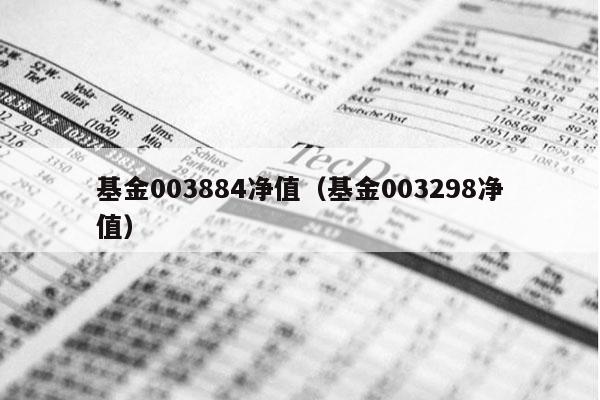基金003884净值（基金003298净值）
