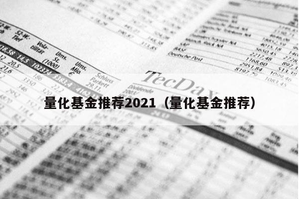 量化基金推荐2021（量化基金推荐）