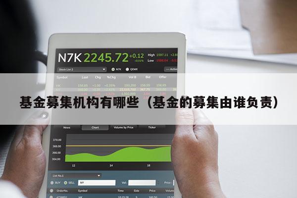 基金募集机构有哪些（基金的募集由谁负责）