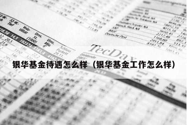银华基金待遇怎么样（银华基金工作怎么样）