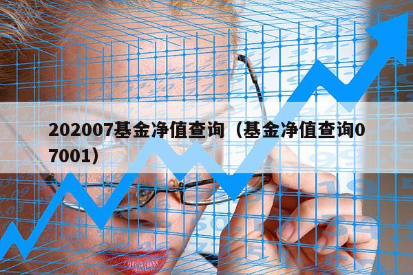 202007基金净值查询（基金净值查询07001）