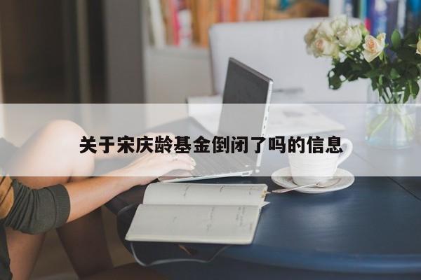 关于宋庆龄基金倒闭了吗的信息